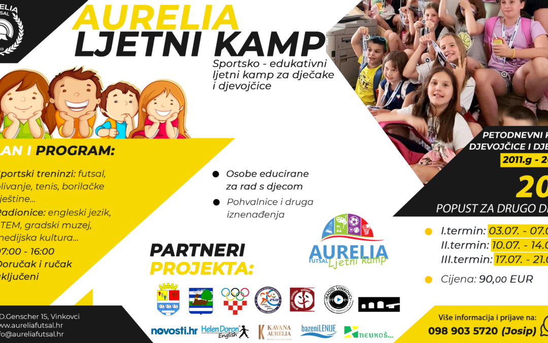 Sportsko-edukativni kamp ponovno u gradu!